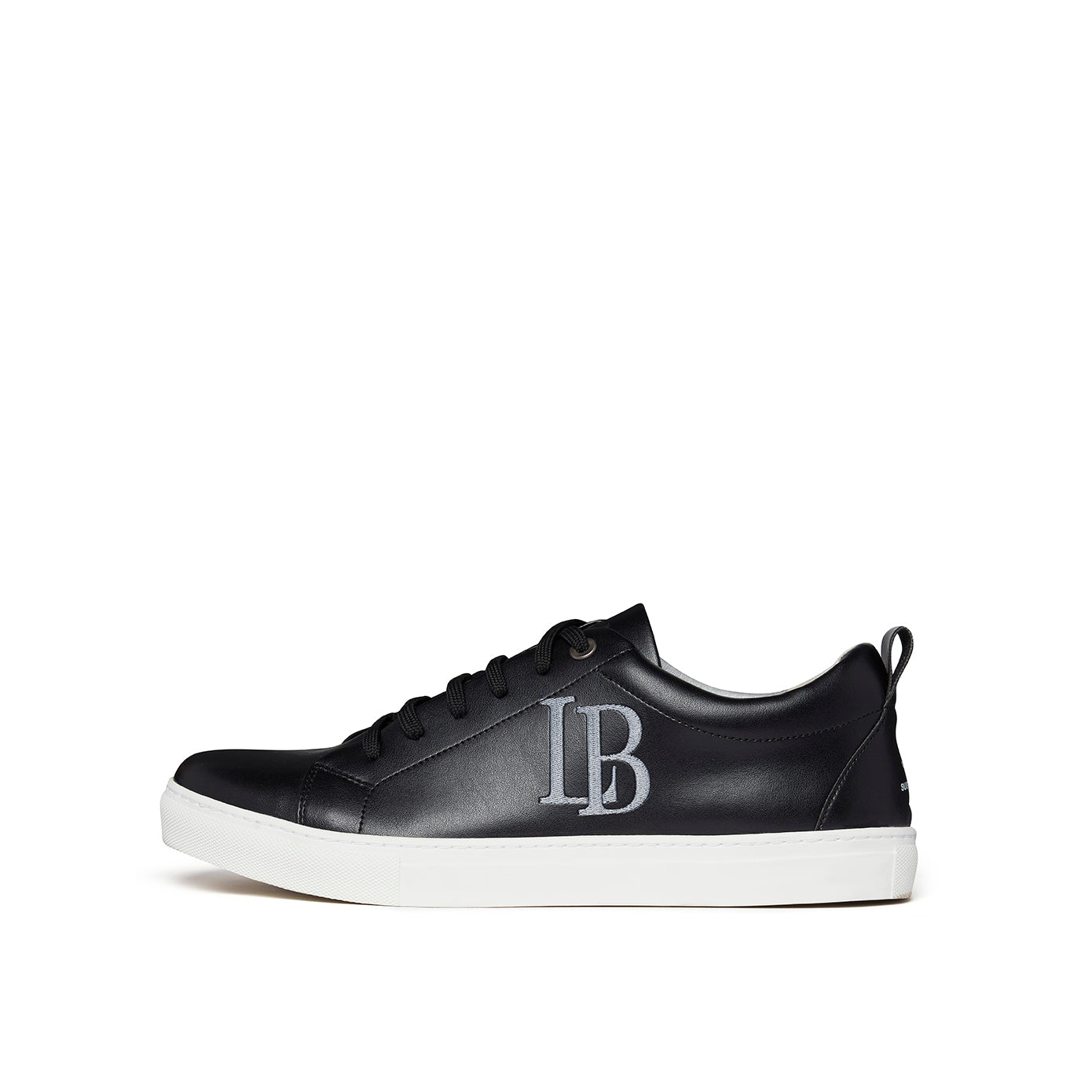 LB Black Apple Leather Sneakers Men - Image 8