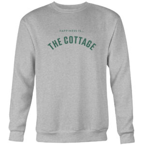 Men's Cottage Collegiate Crew Sweatshirt, Heather Grey