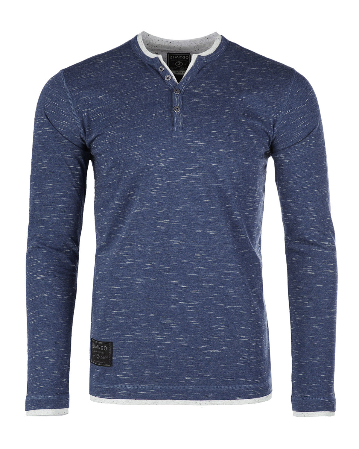 ZIMEGO Men's Long Sleeve Double Layered Y-Neck Fashion Henley - ZGLS247 - Image 7