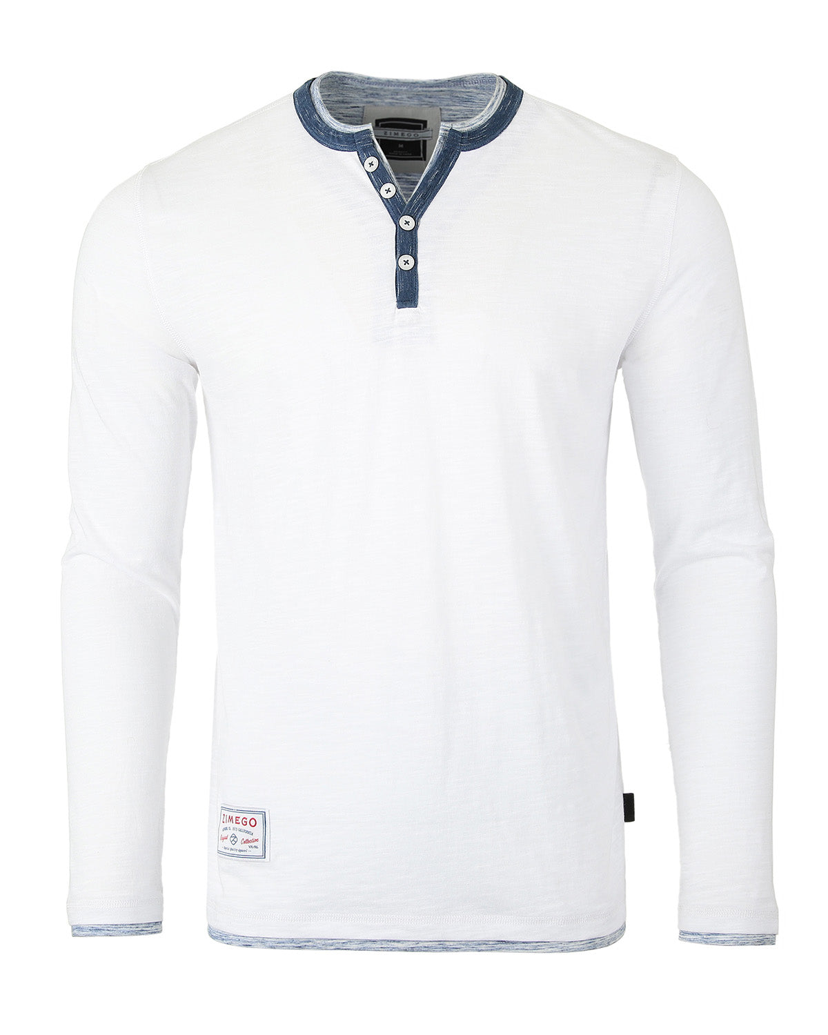 ZIMEGO Men's Long Sleeve Double Layered Y-Neck Fashion Henley - ZGLS247 - Image 9