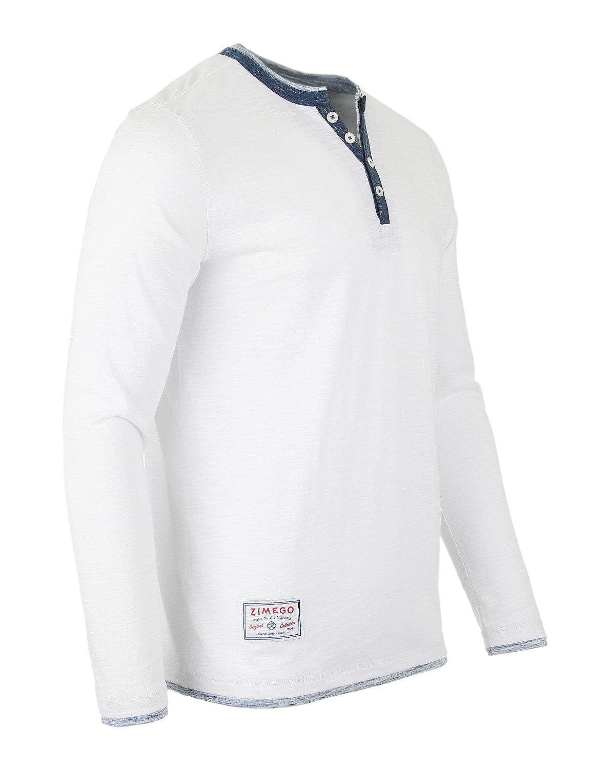 ZIMEGO Men's Long Sleeve Double Layered Y-Neck Fashion Henley - ZGLS247 - Image 3
