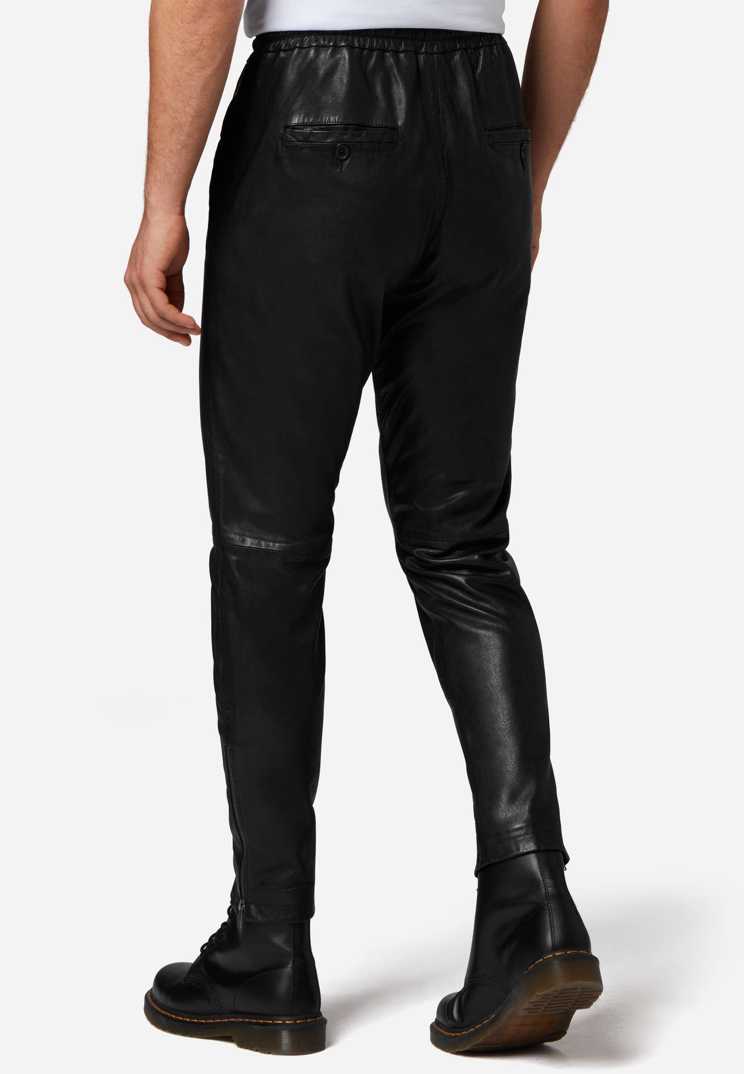 Yakil Men's Sheep Leather Jogger Pants - Image 2