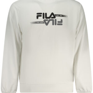 FILA MEN'S WHITE ZIP-UP SWEATSHIRT