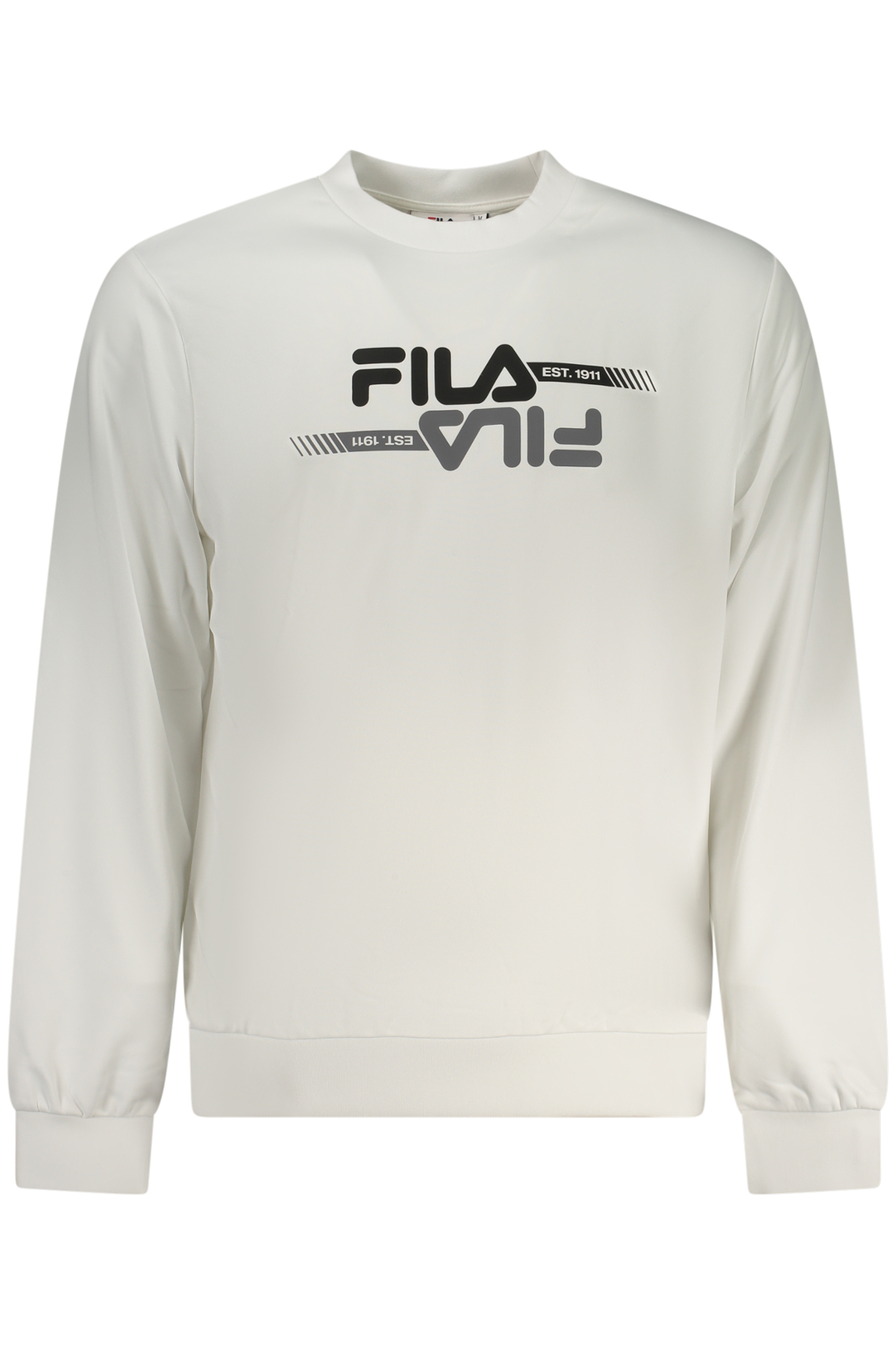 FILA MEN'S WHITE ZIP-UP SWEATSHIRT